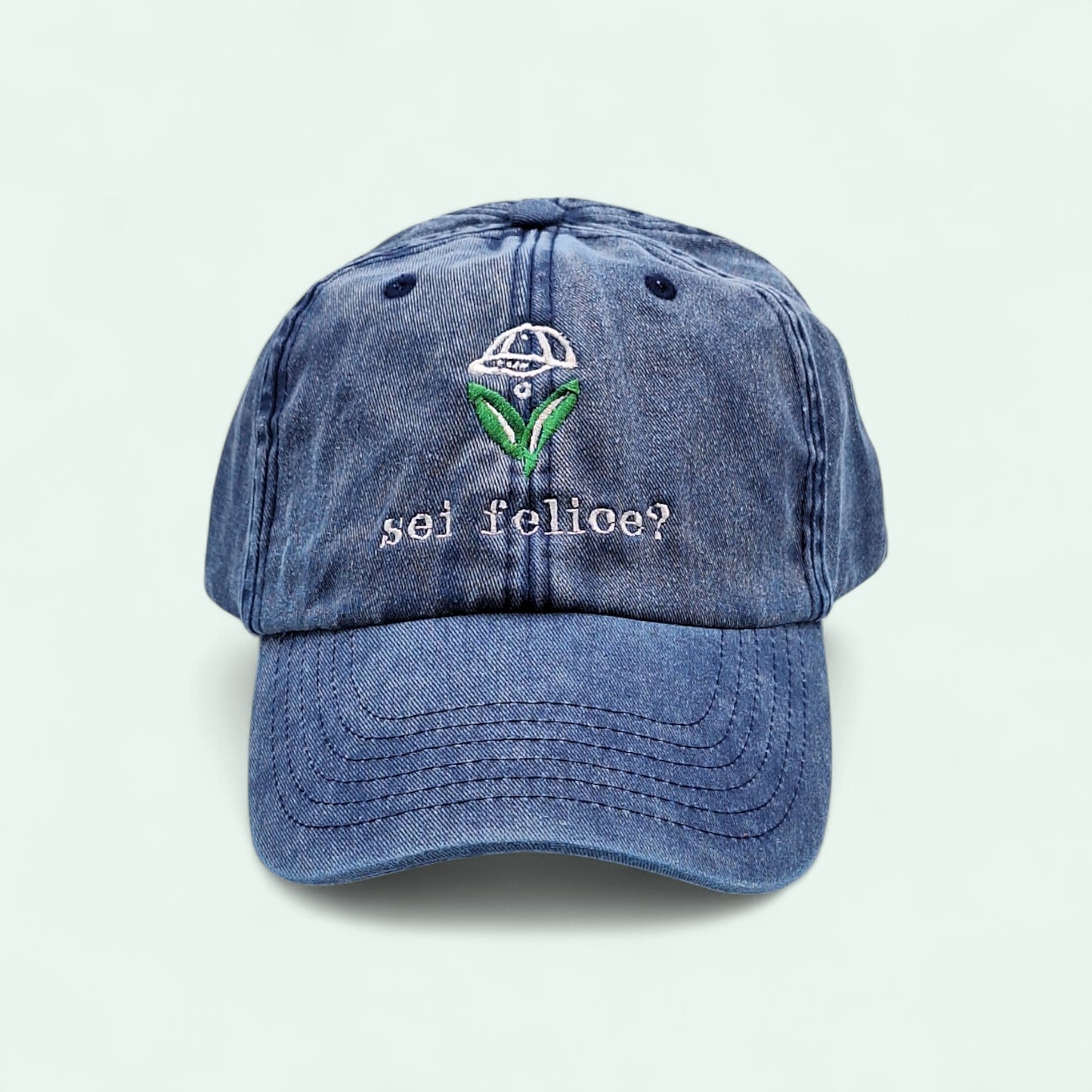 Cappellino personAle VINTAGE Domanda Scomoda: sei felice?