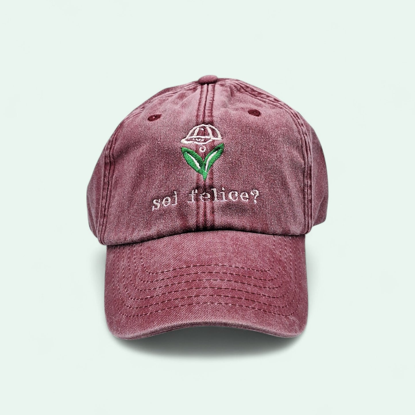 Cappellino personAle VINTAGE Domanda Scomoda: sei felice?