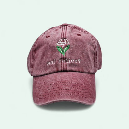 Cappellino personAle VINTAGE Domanda Scomoda: sei felice?