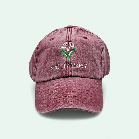 Cappellino personAle VINTAGE Domanda Scomoda: sei felice?